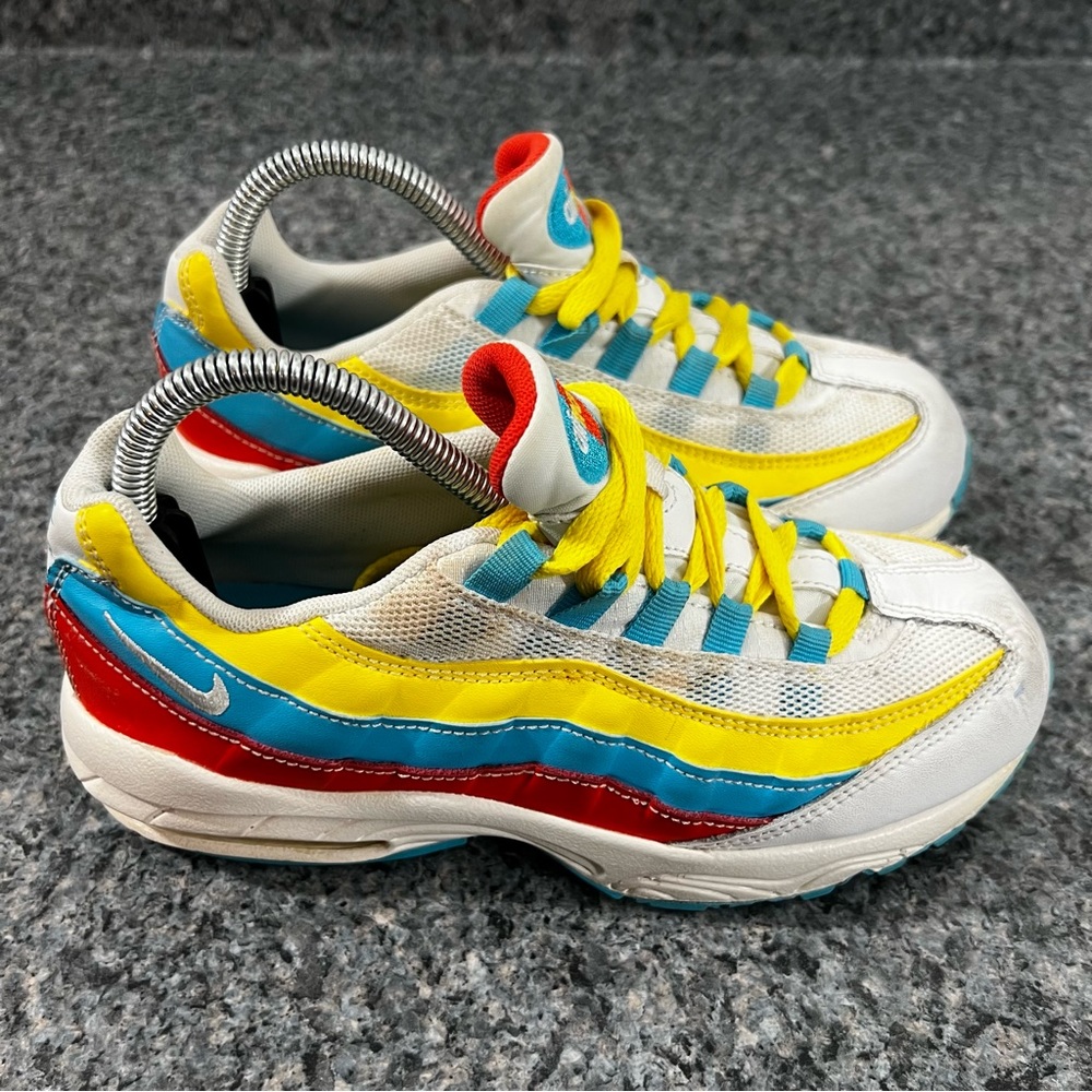 Nike Air Max 95 (PS) Blue Fury/Summit White Shoes CK0056-400 Youth Size 2.5Y